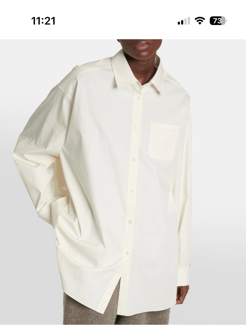 The Row button down